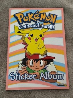 Pokémon stickers artbox nálepkový album nový