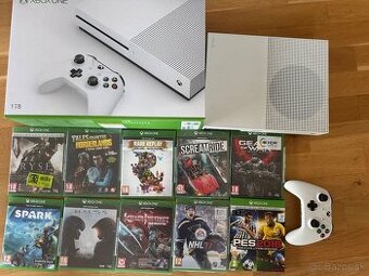 Xbox One S 1TB + 1 ovládač + 10 hier