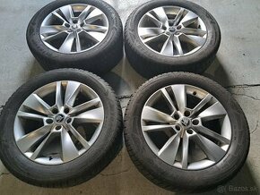 Predam Original elektrony Skoda 5x112 R18 a zimne pneu