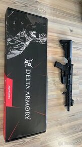 Air Soft zbran M4 AR15 MLOK ALPHA ETU Full Metal