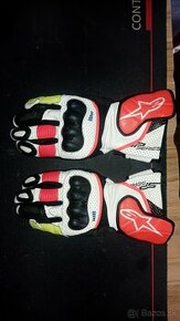 ALPINESTARS rukavice SP-2 V3 white / fluo red / black