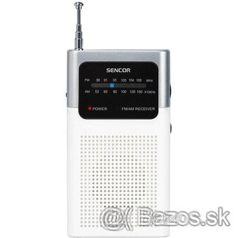 tranzistrové rádio Sencor SRD1100W biele