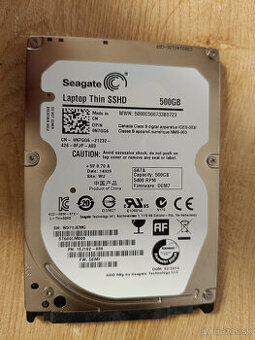 Seagate 2,5" Laptop Thin SSHD 500GB SATA