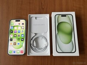 Apple iPhone 15 128 GB zelený - ako nový