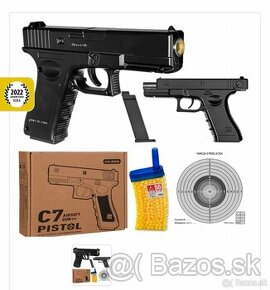 Airsoft Glock C7 pištoľ kovová 6mm - NOVÁ