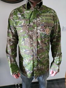 Maskačová vojenská pánska košeľa - 1