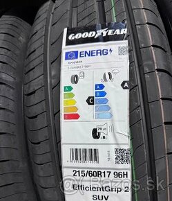 Nové letné GOODYEAR 215/60 R17 EFFICIENTGRIP 2