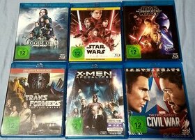 Blu-Ray filmy, moderne, v nemcine a anglictine, 4€ kus - 1