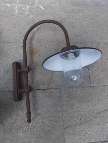 Lampa industriál - liatina smalt - 1