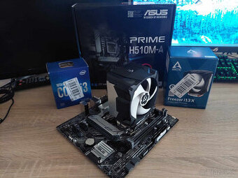 Asus Prime H510M-A + I3-10100F + chladič