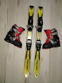 Set: lyžiarky 18-21,5cm a lyže 88cm