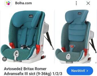 Autosedačka Britax 9-36kg