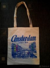 Plátenná taška kabelka Amsterdam Holandsko