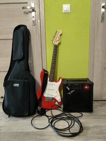 Fender Squier Mini Stratocaster - detská gitara + kombo set