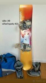 Predám Snowboard +Topánky +Taška - 1