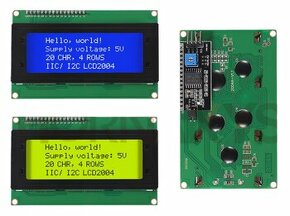 Displej 20 znakov x 4 riadky I2C zelený alebo modrý - 1