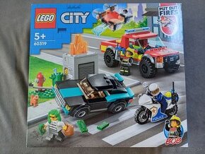 LEGO® City 60319 Hasiči a policajná naháňačka