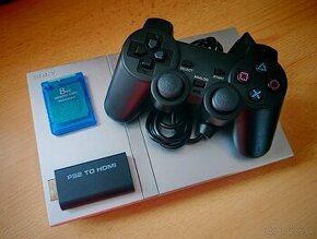 PS2 Slim ( Free McBoot) + Hry a príslušenstvo