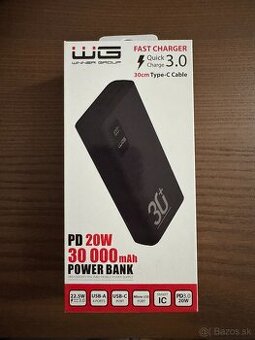 Nový Power bank WG 20W 30000mAh