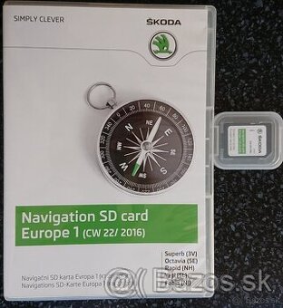 Navigácia - Mapy Škoda Octávia, Rapid, Fabia