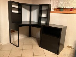 IKEA Micke rohový stôl + prídavný diel - 1