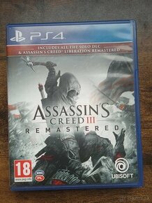 Predám PS4 Assassin's creed 3 Remastered