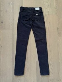 Armani Jeans nohavice modré kord - 1