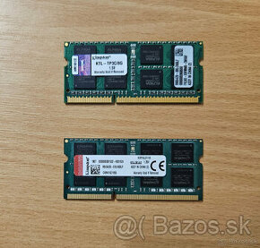 RAM DDR3 8GB (16GB Kit) Kingston do notebook-u