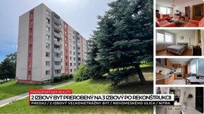 2 izbový byt prerobený na 3 izbový, Novomeského ulica, Nitra - 1