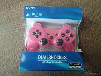 PS3 ovladac ruzovy - novy