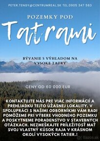 Pozemky v blízkosti Vysokých Tatier - 1