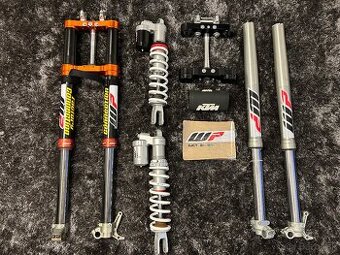 Ktm/ hsq/ GG, wp cone valve, zadne tlmice, okuliare