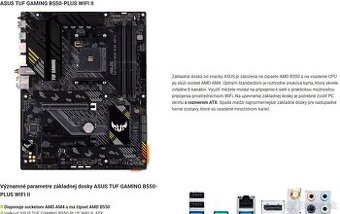 ASUS TUF GAMING B550-PLUS WIFI II v zaruke