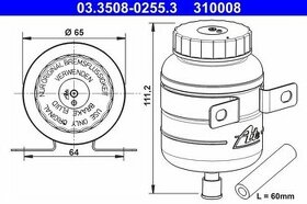 Univerzálna nádobka na brzdovú kvapalinu ATE 03.3508-0255.3