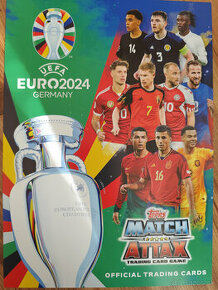 Euro 2024 kartičky Topps Match Attax - vyzbieraný albúm