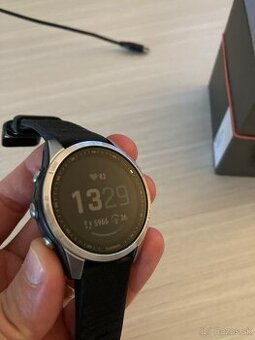 Garmin fenix 7s, Silver/ Graphite Silicone Band