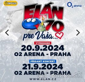 Elán 70 Praha O2 aréna