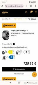 Continental 215/65 R17 V Premium contact 7 - 1