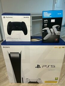 Playstation 5 s mechanikou + ovládač + charger