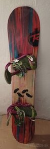 148 cm krasny damsky snowboard ROSSIGNOL + viazko Burton