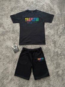 Trapstar Chenille Decoded Summer Set - Black/Rainbow