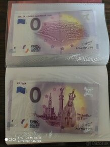 0€ bankovky 0 euro suvenír