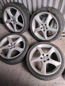 4ks alu disky orig. Seat 5x112 R18 pneu 5,5mm  225/40 r18