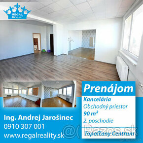 Kancelária/ Obchodné priestory č. 5, 90 m2, Topoľčany