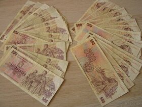 ČESKOSLOVENSKÉ BANKOVKY: 500-Kčs-1973 ,kus 8€