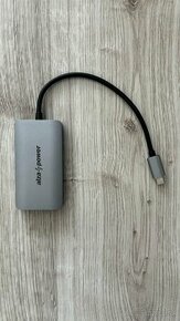 AlzaPower Metal USB-C Dock Station 4 v 1 vesmírno sivá - 1