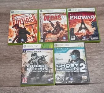 Predám sériu hier Tom Clancy's na xbox 360