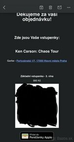 Ken Carson Chaos Tour Praha Lístky