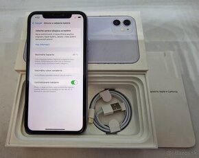 IPHONE 11 PURPLE 128GB ZÁRUKA - DOBRÝ STAV