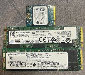 SSD M.2 rozne typy  a velkosti  vsetky odskusane a OK